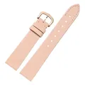Bracelet soie cuir 16 mm interface plate universel – Couleur du bracelet Apricot-Rose gold