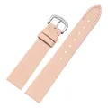 Bracelet soie cuir 16 mm interface plate universel – Couleur du bracelet Apricot-Silver