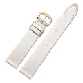 Bracelet soie cuir 16 mm interface plate universel – Couleur du bracelet Champagne gold-RG