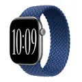 Bracelet Solo Loop tressé pour Apple Watch 40 à 49 mm – Couleur du bracelet Atlantic Blue