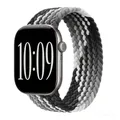 Bracelet Solo Loop tressé pour Apple Watch 40 à 49 mm – Couleur du bracelet Black Clever