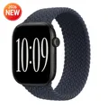 Bracelet Solo Loop tressé pour Apple Watch 40 à 49 mm – Couleur du bracelet Navy Blue