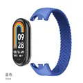 Bracelet Solo Loop tressé pour Xiaomi Mi Band 8 à 10 – Couleur du bracelet blue