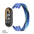 Bracelet Solo Loop tressé pour Xiaomi Mi Band 8 à 10 – Couleur du bracelet color blue