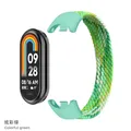 Bracelet Solo Loop tressé pour Xiaomi Mi Band 8 à 10 – Couleur du bracelet color green
