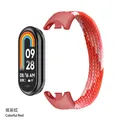 Bracelet Solo Loop tressé pour Xiaomi Mi Band 8 à 10 – Couleur du bracelet color red
