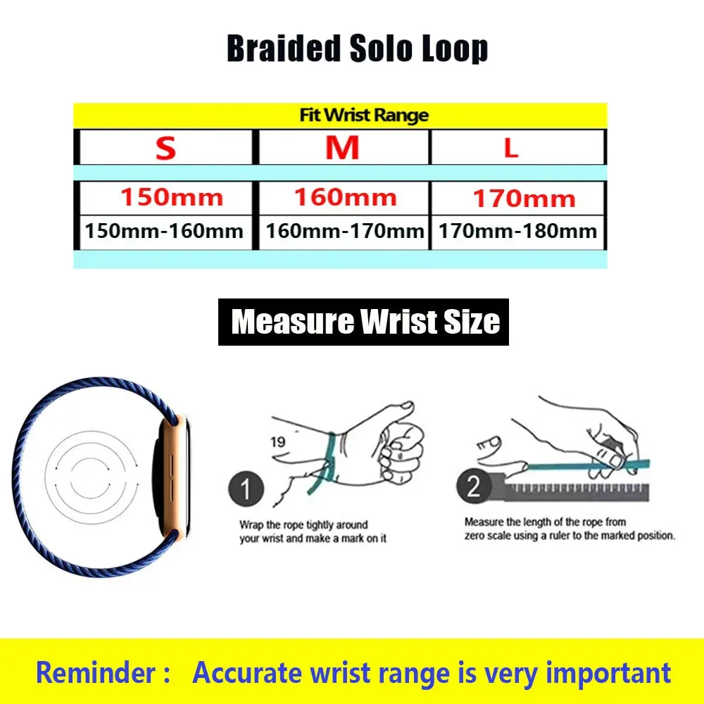 Bracelet Solo Loop tressé pour Xiaomi Mi Band 8 à 10