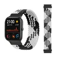 Bracelet solo tressé 20 à 22 mm Amazfit – Couleur du bracelet Black white