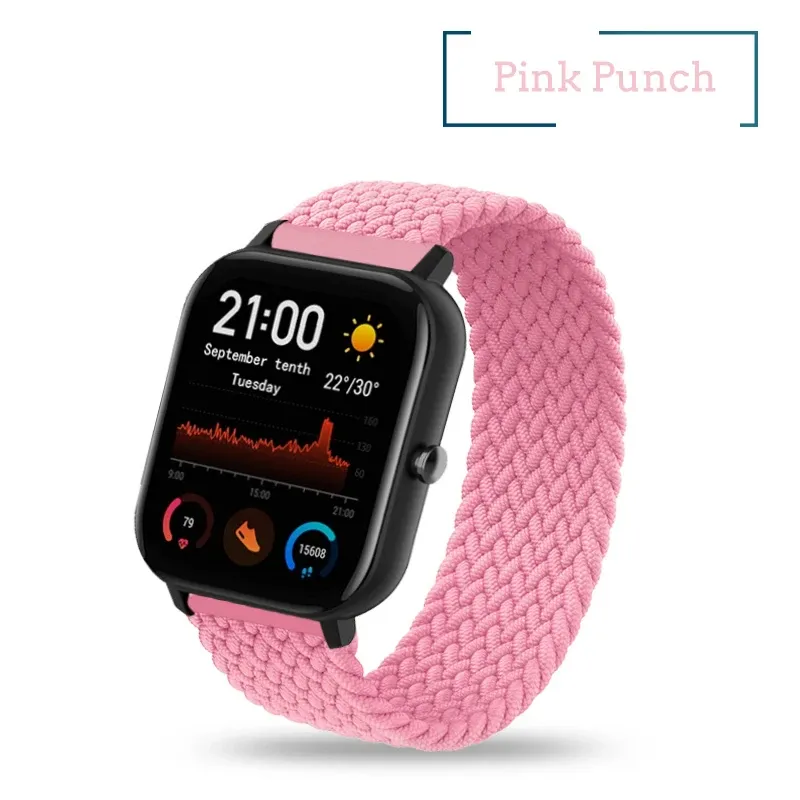 Bracelet solo tressé 20 à 22 mm Amazfit
