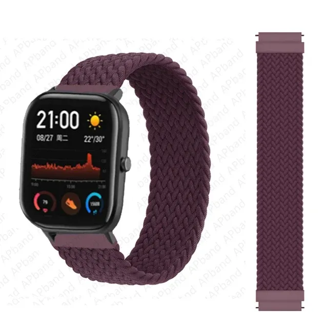 Bracelet solo tressé 20 à 22 mm Amazfit
