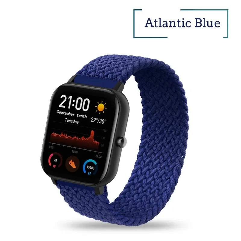 Bracelet solo tressé 20 à 22 mm Amazfit