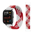 Bracelet solo tressé 20 à 22 mm Amazfit – Couleur du bracelet Red white