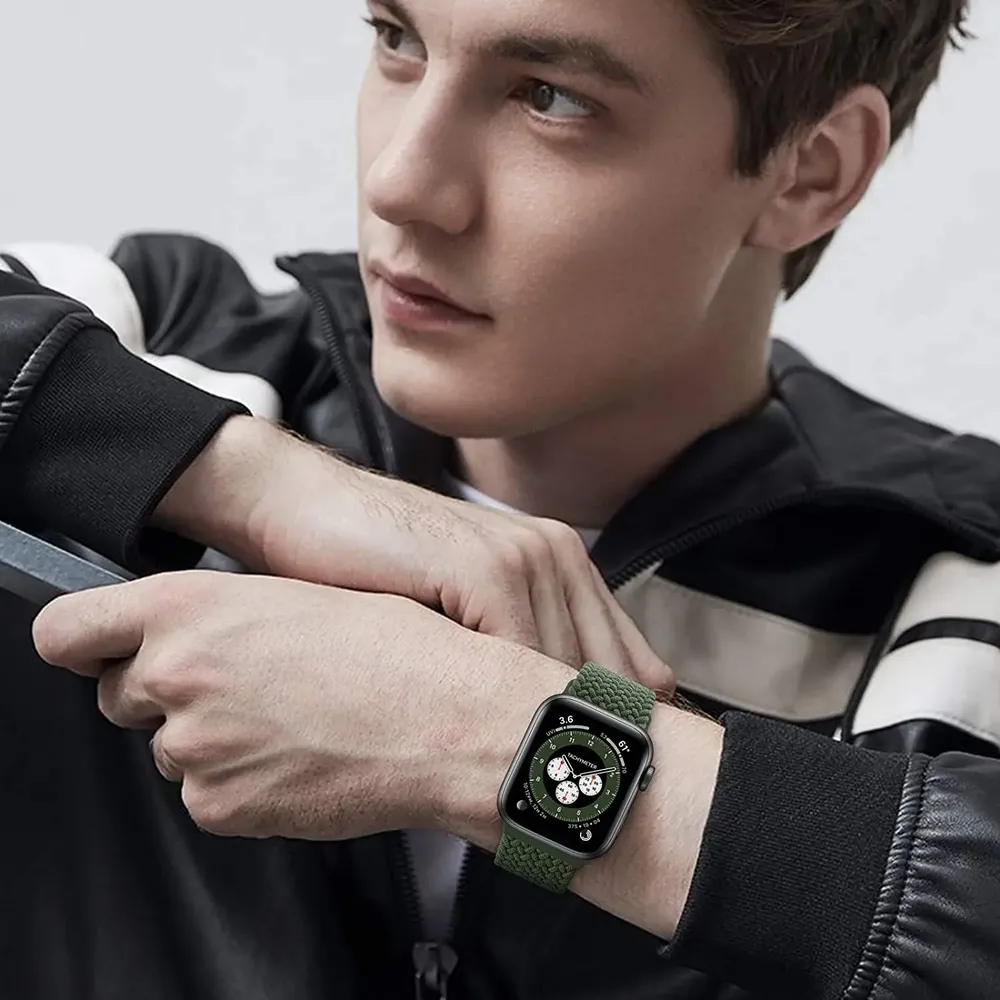 Bracelet solo tressé Apple Watch 40 à 49 mm