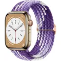Bracelet solo tressé Apple Watch 40 à 49 mm – Couleur du bracelet Grape purple