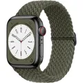 Bracelet solo tressé Apple Watch 40 à 49 mm – Couleur du bracelet Inverness Green
