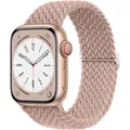 Bracelet solo tressé Apple Watch 40 à 49 mm – Couleur du bracelet light pink
