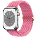 Bracelet solo tressé Apple Watch 40 à 49 mm – Couleur du bracelet Pink Punch