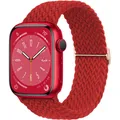 Bracelet solo tressé Apple Watch 40 à 49 mm – Couleur du bracelet red