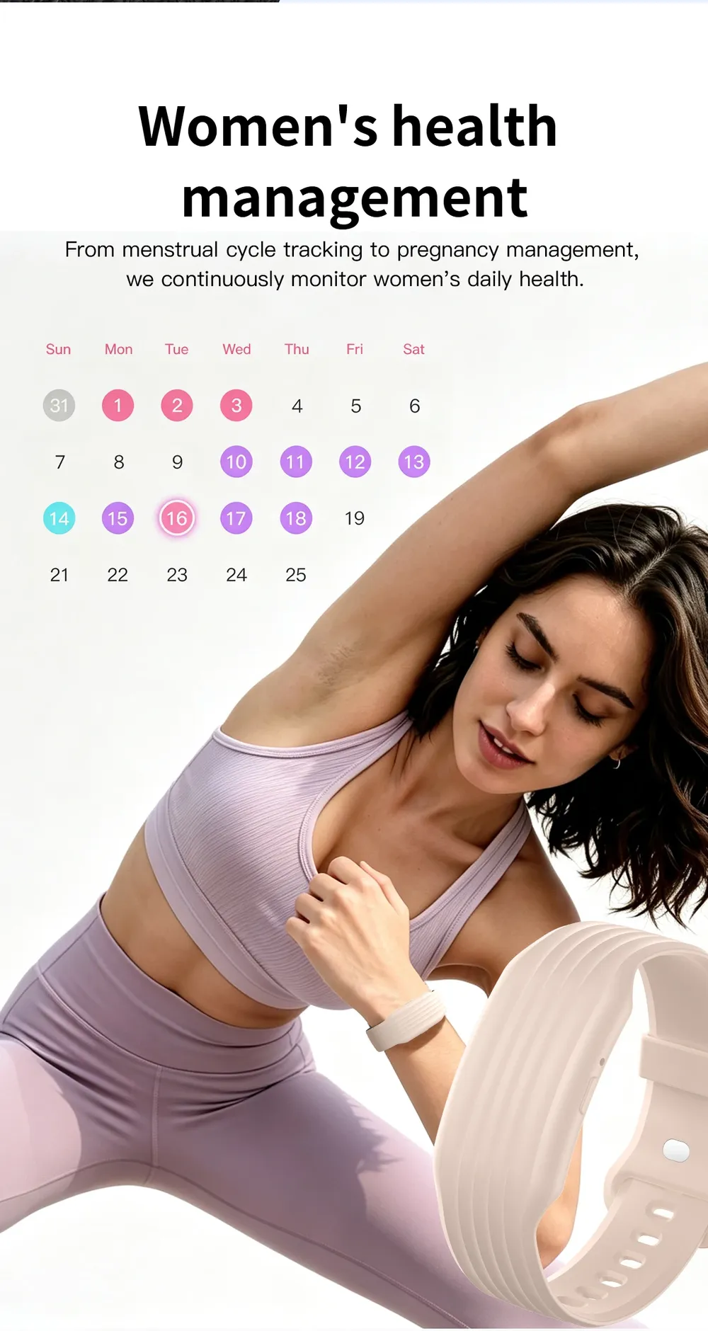 Bracelet sport connecté suivi sommeil stress