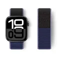 Bracelet sport nylon Apple Watch 38 à 49 mm – Couleur du bracelet 01 Midnight Blue