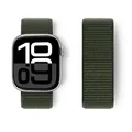 Bracelet sport nylon Apple Watch 38 à 49 mm – Couleur du bracelet 109 cypress green