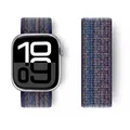 Bracelet sport nylon Apple Watch 38 à 49 mm – Couleur du bracelet 112 Game Royal Orang