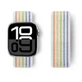 Bracelet sport nylon Apple Watch 38 à 49 mm – Couleur du bracelet 77 New Rainbow