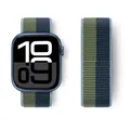 Bracelet sport nylon Apple Watch 38 à 49 mm – Couleur du bracelet 81 Moss green