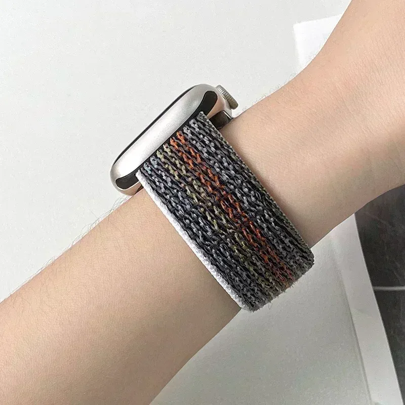 Bracelet sport nylon Apple Watch 38 à 49 mm