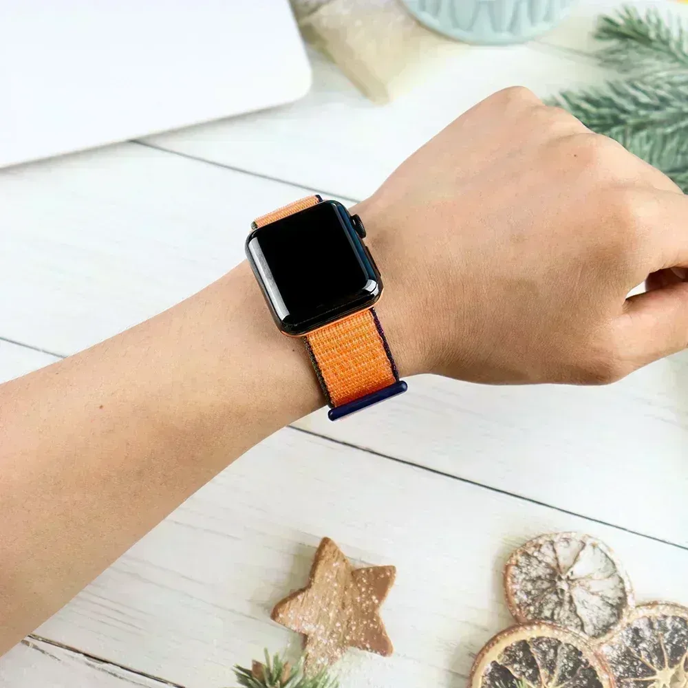 Bracelet sport nylon Apple Watch 38 à 49 mm