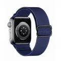 Bracelet sport nylon élastique pour Apple, Samsung, Huawei – Couleur du bracelet Bleu