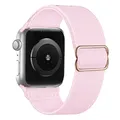 Bracelet sport nylon élastique pour Apple, Samsung, Huawei – Couleur du bracelet Light Pink