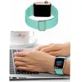 Bracelet sport nylon élastique pour Apple, Samsung, Huawei – Couleur du bracelet Mint Green