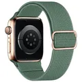 Bracelet sport nylon élastique pour Apple, Samsung, Huawei – Couleur du bracelet Pine needle green