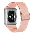 Bracelet sport nylon élastique pour Apple, Samsung, Huawei – Couleur du bracelet Rose