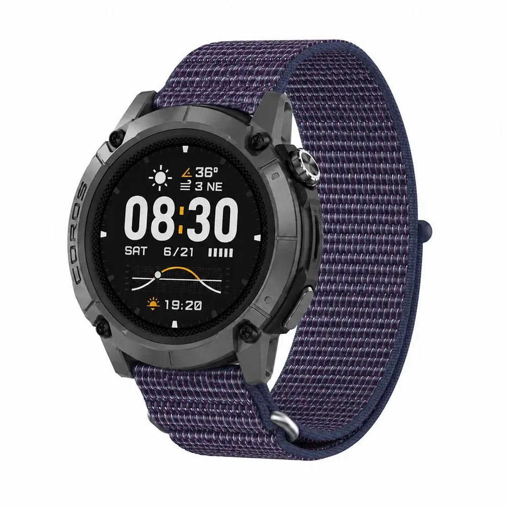 Bracelet sport nylon pour montre 24 mm