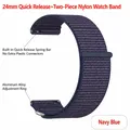 Bracelet sport nylon pour montre 24 mm – Couleur du bracelet Indigo