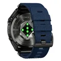 Bracelet sport nylon QuickFit 22 à 26 mm pour Garmin – Couleur du bracelet Bleu