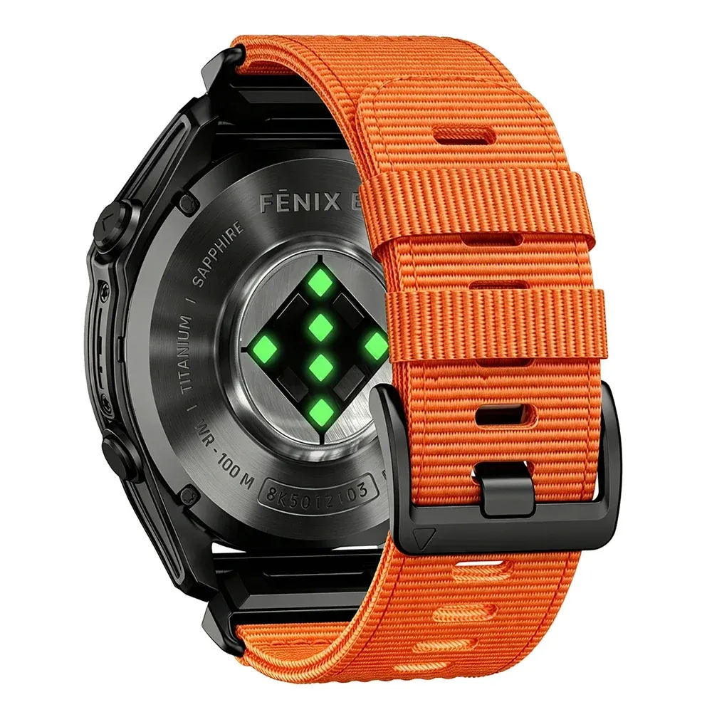 Bracelet sport nylon QuickFit 22 à 26 mm pour Garmin
