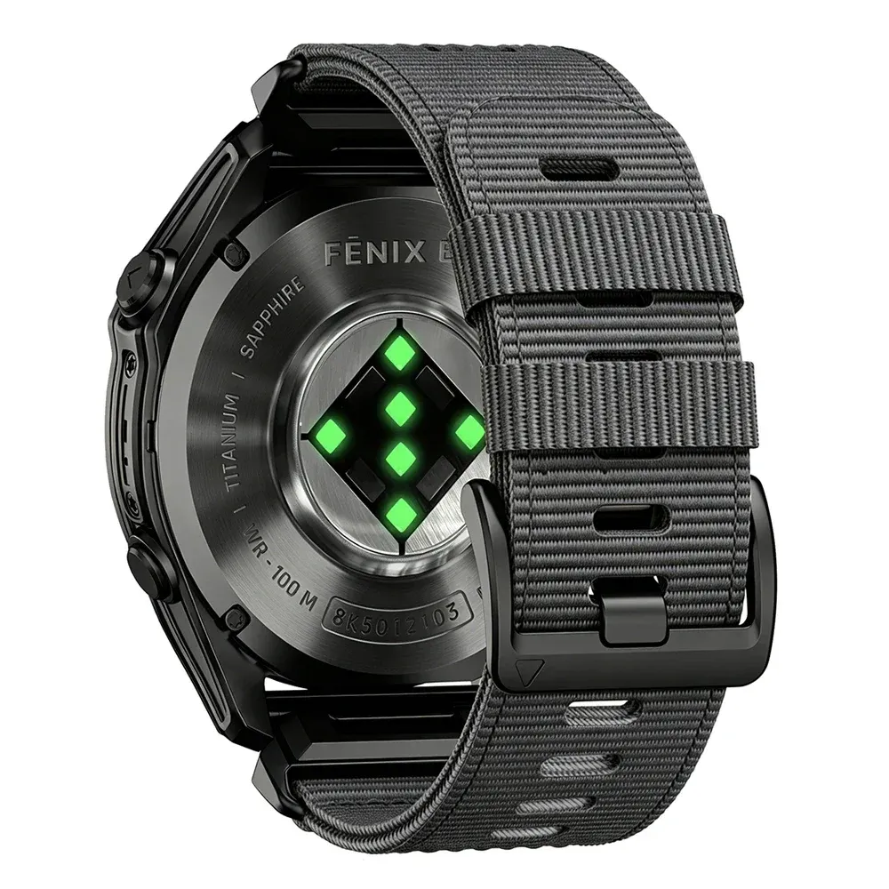 Bracelet sport nylon QuickFit 22 à 26 mm pour Garmin