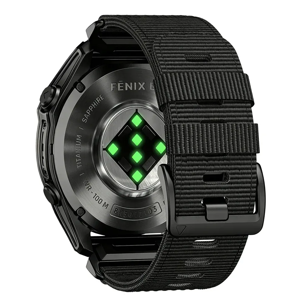 Bracelet sport nylon QuickFit 22 à 26 mm pour Garmin