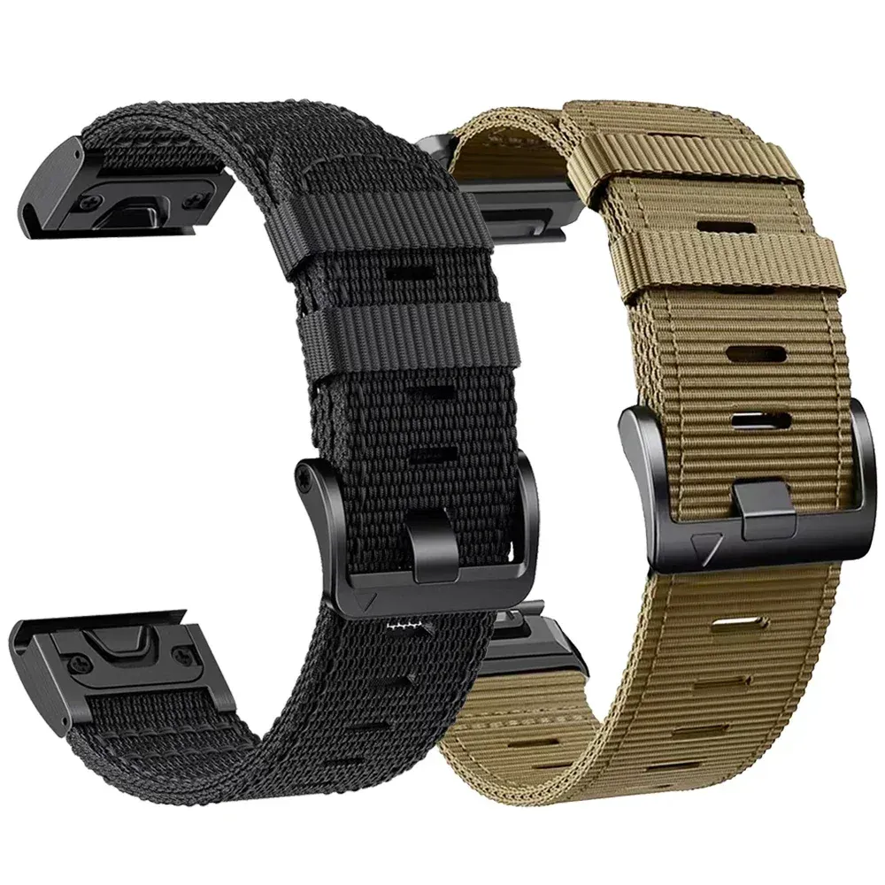 Bracelet sport nylon QuickFit 22 à 26 mm pour Garmin