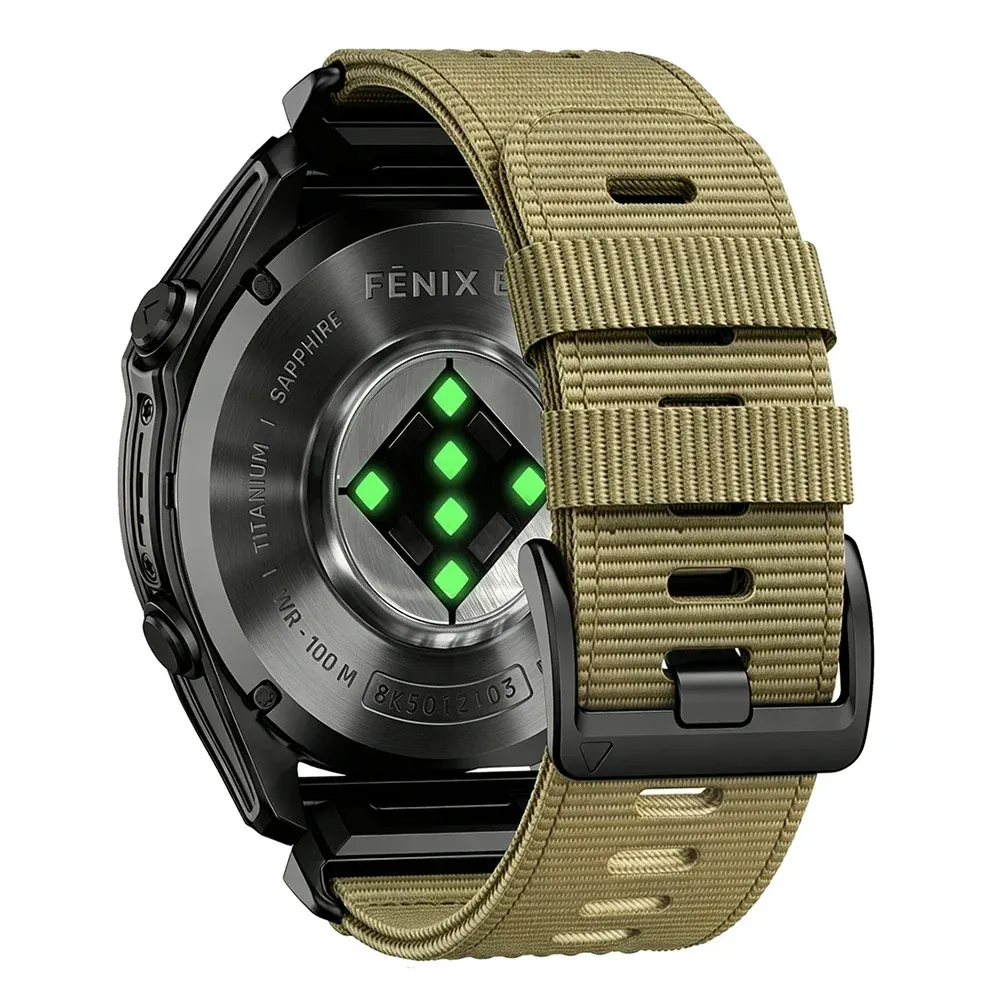 Bracelet sport nylon QuickFit 22 à 26 mm pour Garmin