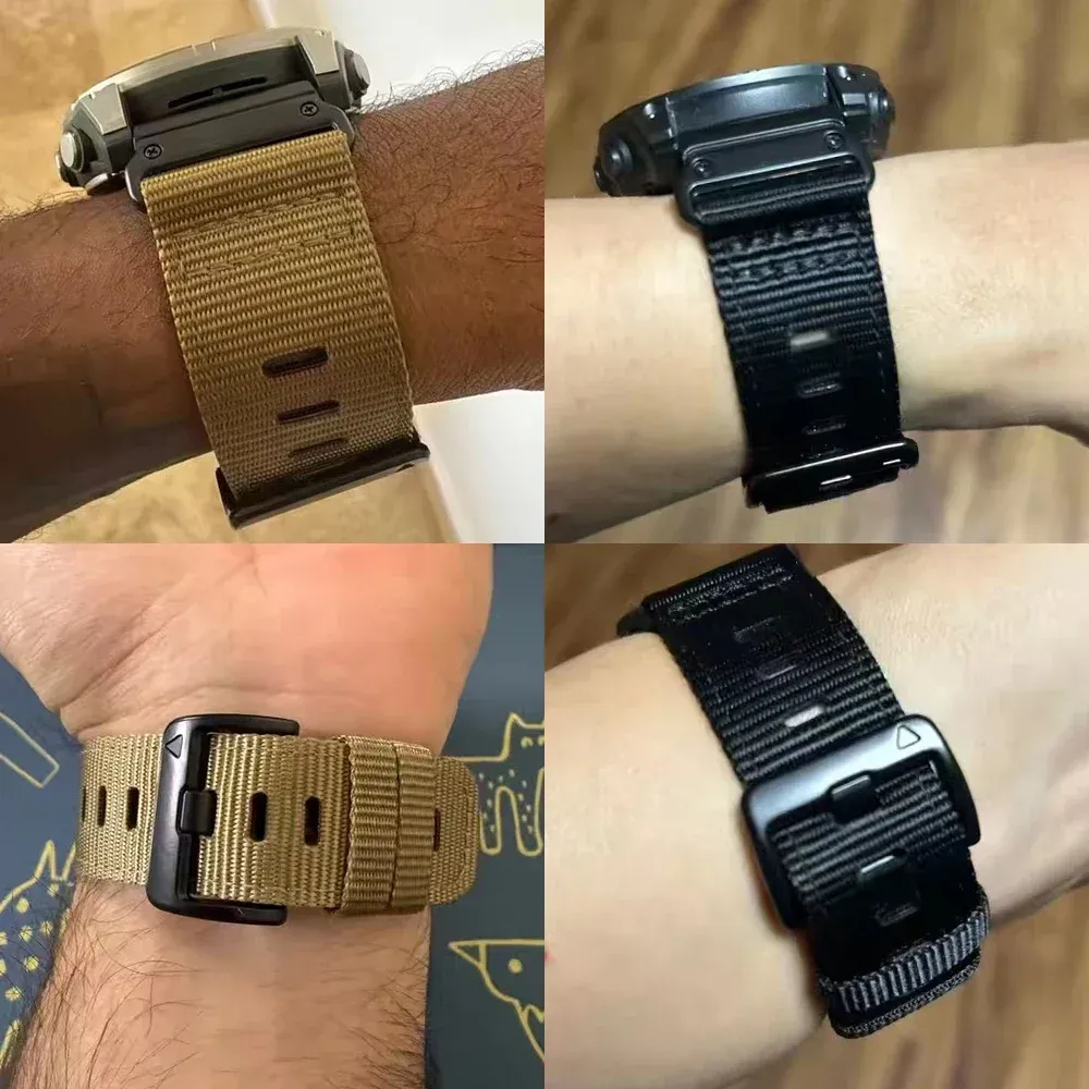 Bracelet sport nylon QuickFit 22 à 26 mm pour Garmin