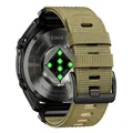 Bracelet sport nylon QuickFit 22 à 26 mm pour Garmin – Couleur du bracelet Kaki