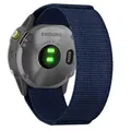 Bracelet sport nylon QuickFit 22 à 26 mm pour Garmin – Couleur du bracelet Midnight Blue