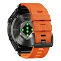 Bracelet sport nylon QuickFit 22 à 26 mm pour Garmin – Couleur du bracelet orange