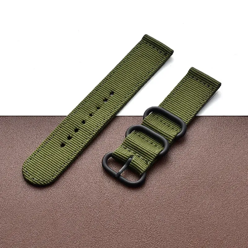 Bracelet sport nylon tissé 18 à 24 mm