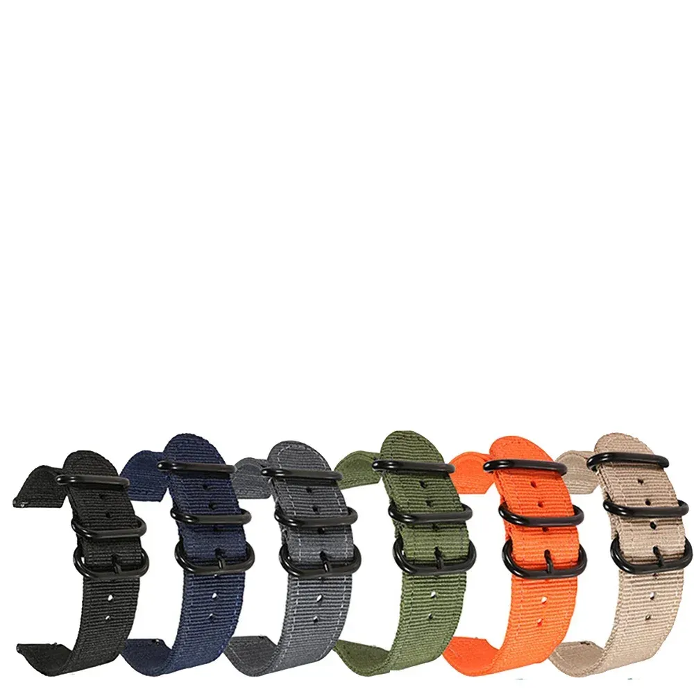 Bracelet sport nylon tissé 18 à 24 mm