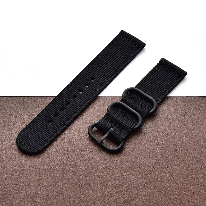 Bracelet sport nylon tissé 18 à 24 mm
